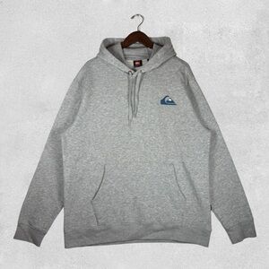 NWT Men’s Quiksilver Grey Navy Surf Hoodie Size XL